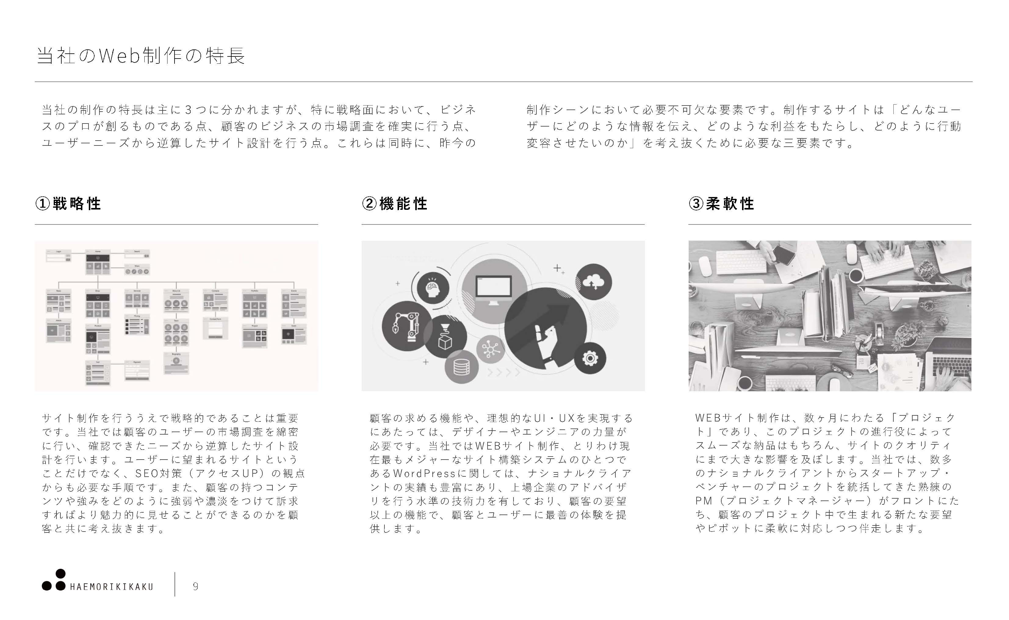 株式会社ハエモリ企画 - 株式会社ハエモリ企画会社資料 - {(8 + 1)}ページ目