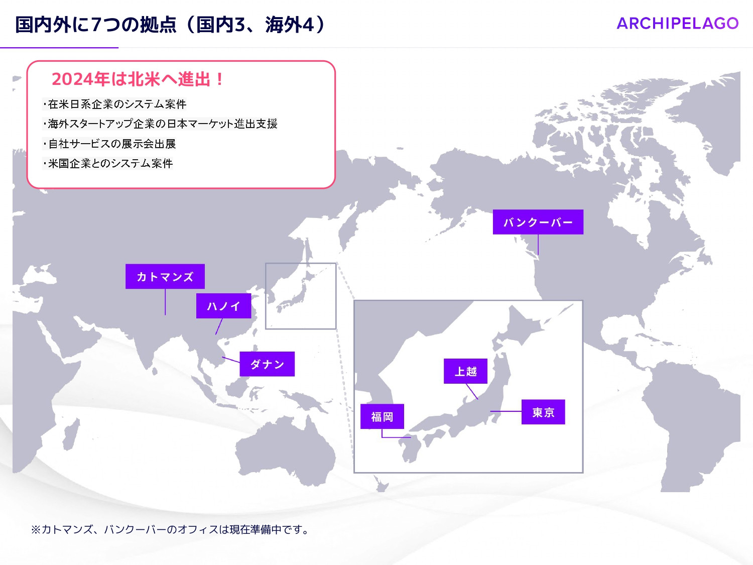ARCHIPELAGO株式会社 - ARCHIPELAGO会社案内 - {(4 + 1)}ページ目