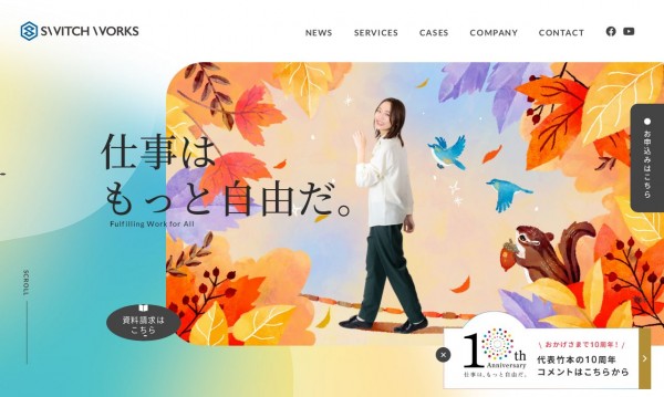 SWITCH WORKS コーポレートサイト