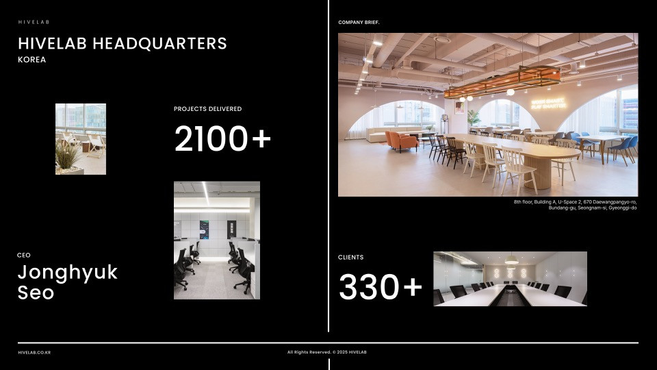 株式会社HIVELAB - 会社紹介 - {(4 + 1)}ページ目