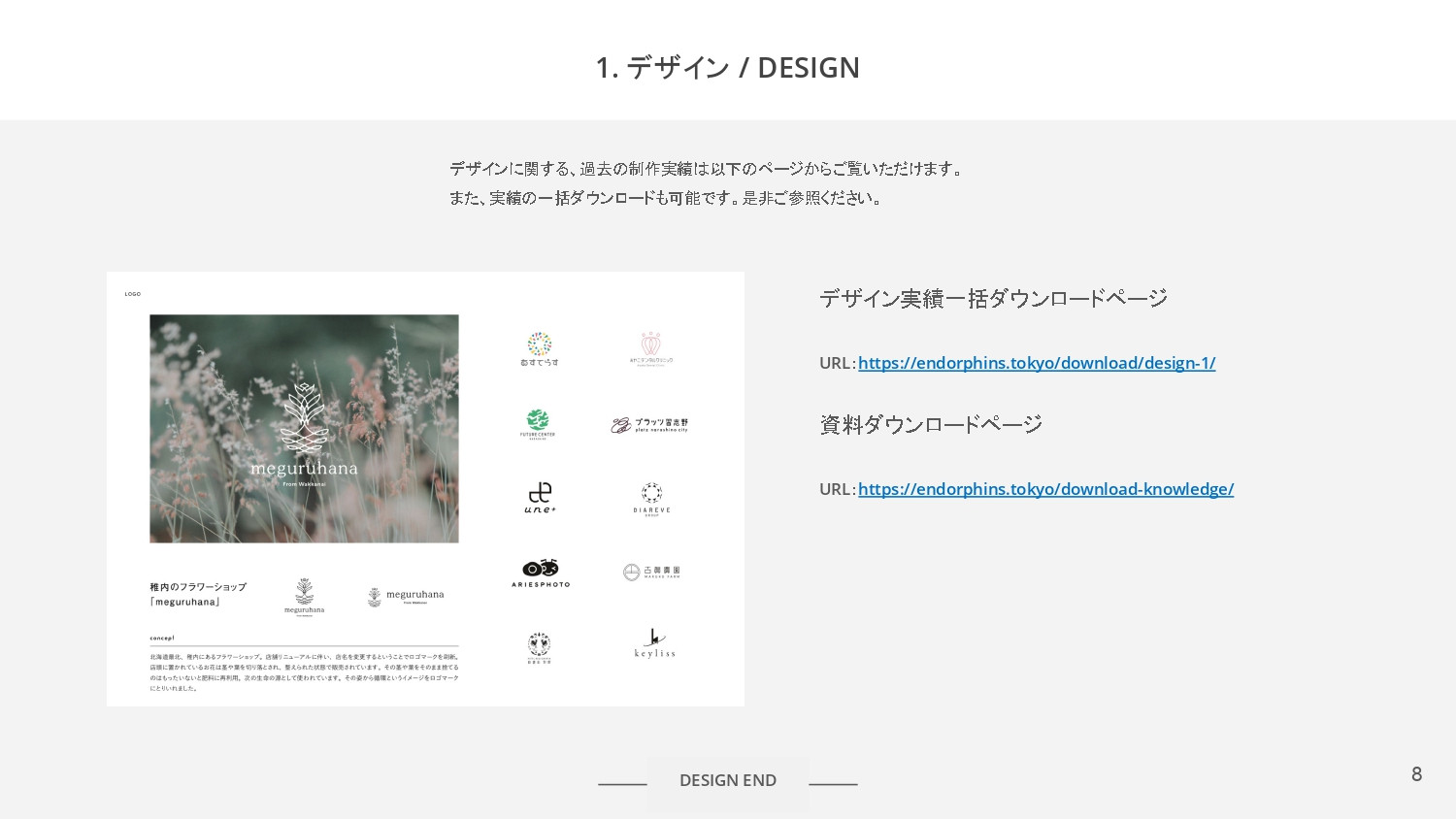 合同会社 エンドルフィンズ - 合同会社エンドルフィンズのご紹介 - {(7 + 1)}ページ目