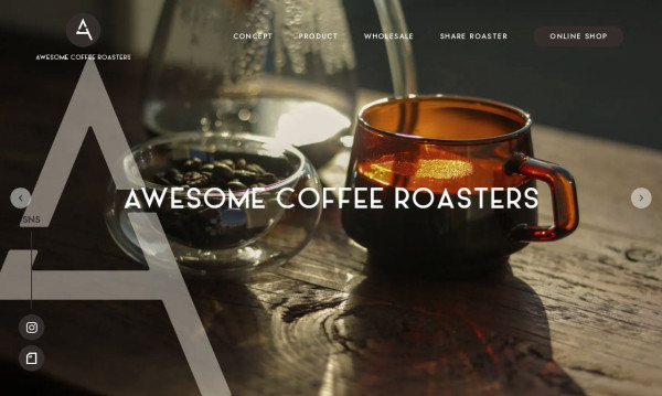 AWESOME COFEE ROASTERS様 ブランドサイト