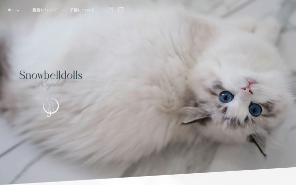 【Snowbelldolls様】キャッテリーのサービスサイト制作
