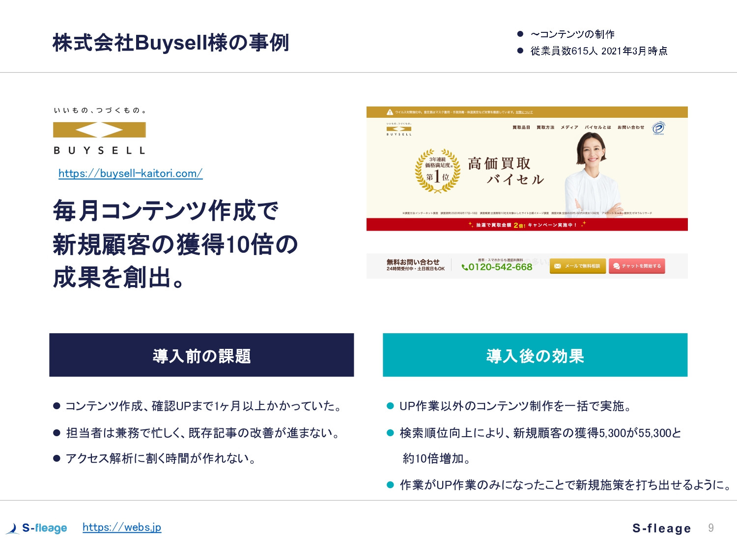 株式会社S-fleage - 株式会社S-fleage資料 - {(9 + 1)}ページ目