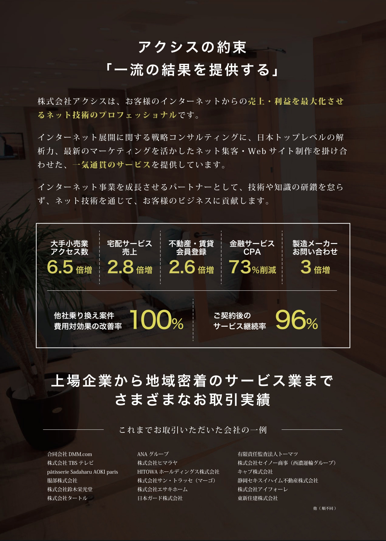 株式会社アクシス - 会社案内 - {(1 + 1)}ページ目