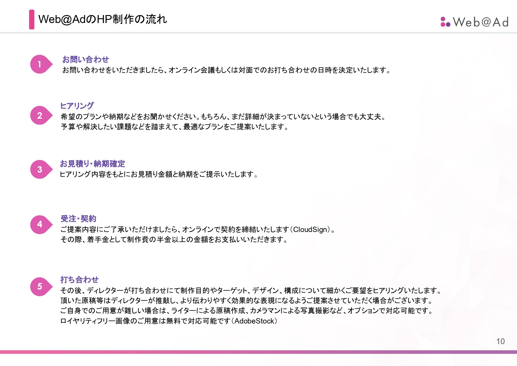 株式会社ウェヴァード - 会社案内 - {(9 + 1)}ページ目