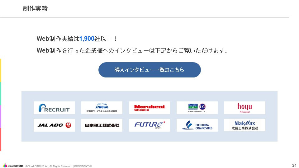 クラウドサーカス株式会社 - Web制作サービス概要資料 - {(32 + 1)}ページ目