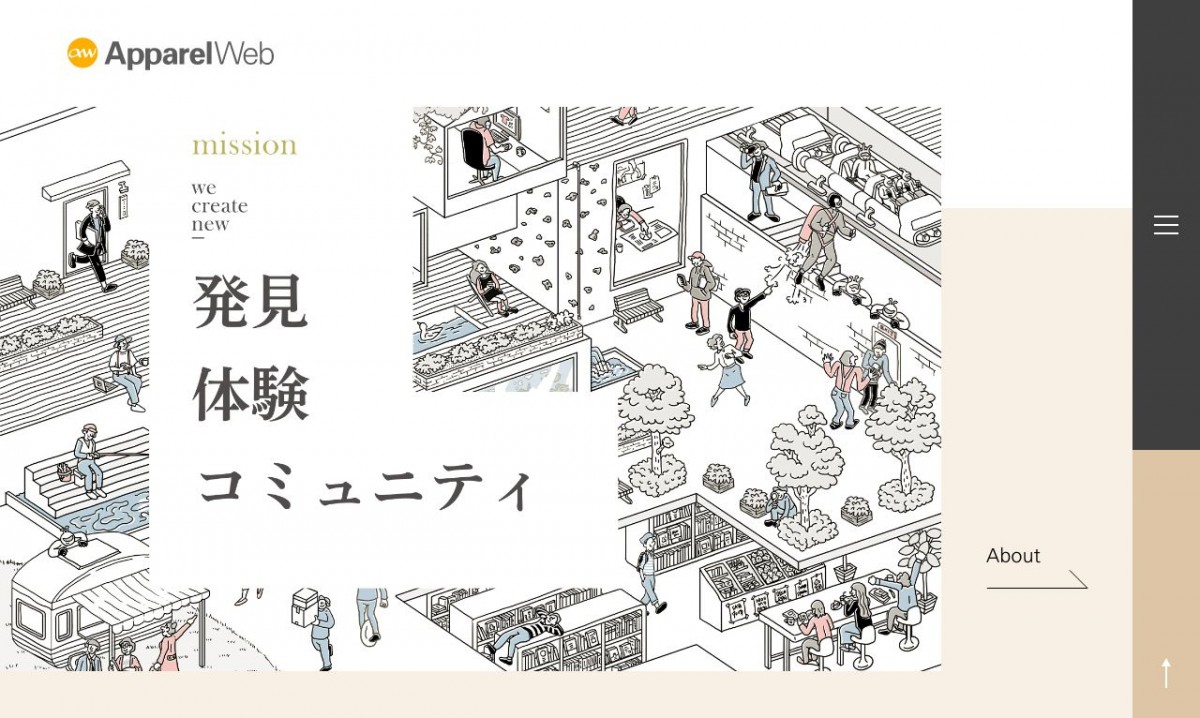 株式会社アパレルウェブの制作実績と評判 | 大阪府大阪市のホームページ制作会社 | Web幹事