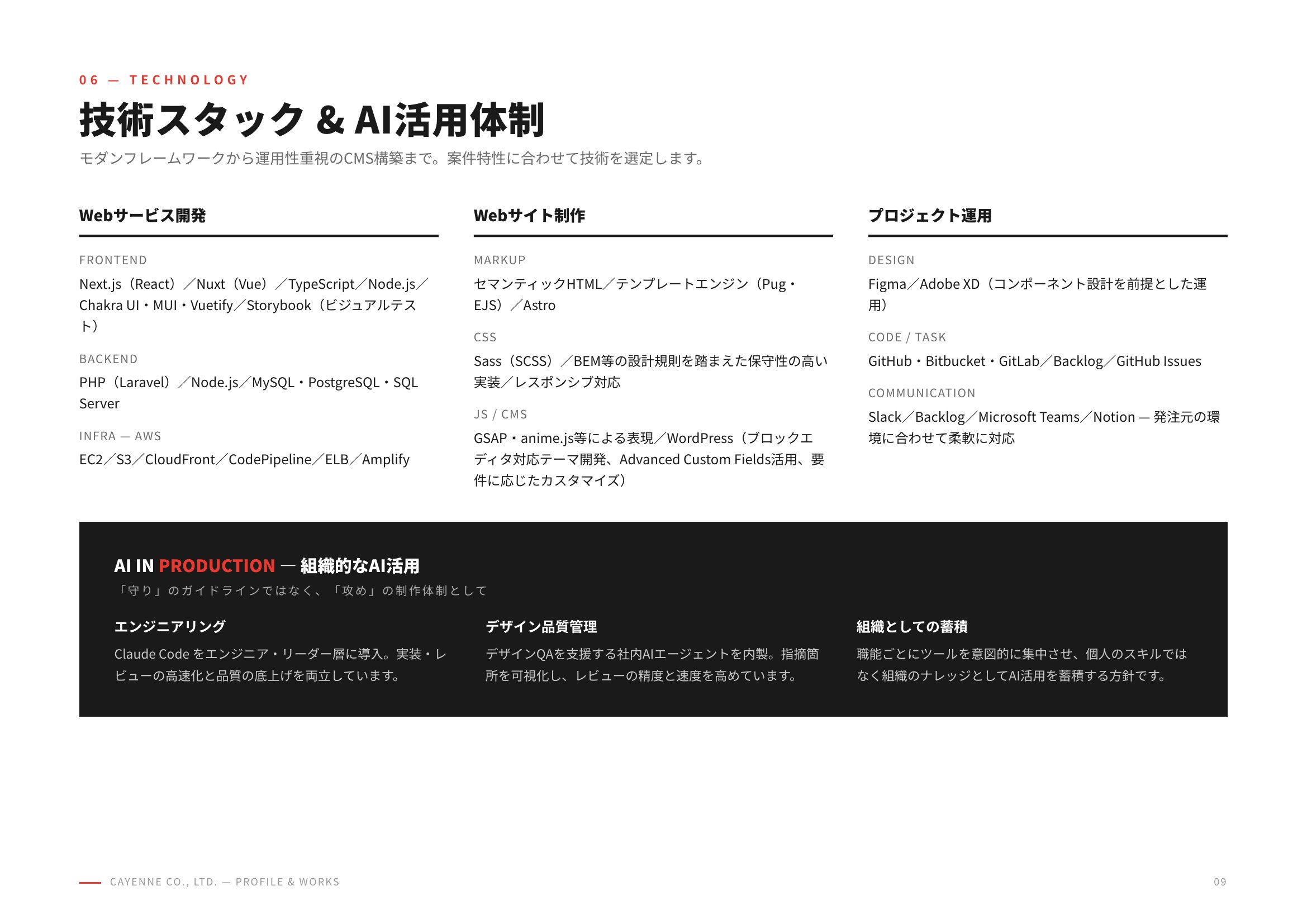 株式会社カイエン - 会社案内 - {(8 + 1)}ページ目