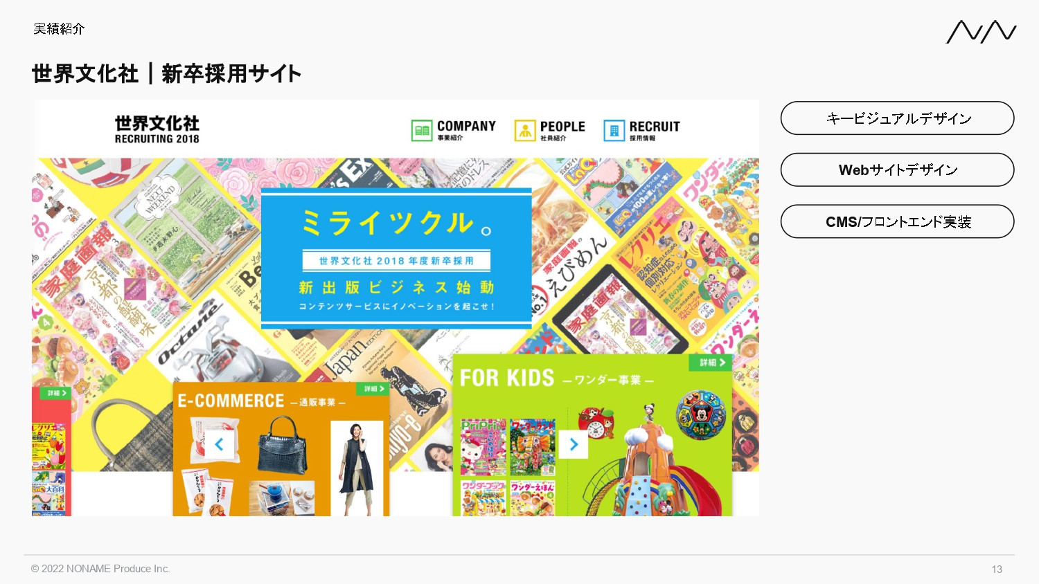 株式会社NONAME Produce - 採用サイト制作事業 | n2p - {(12 + 1)}ページ目