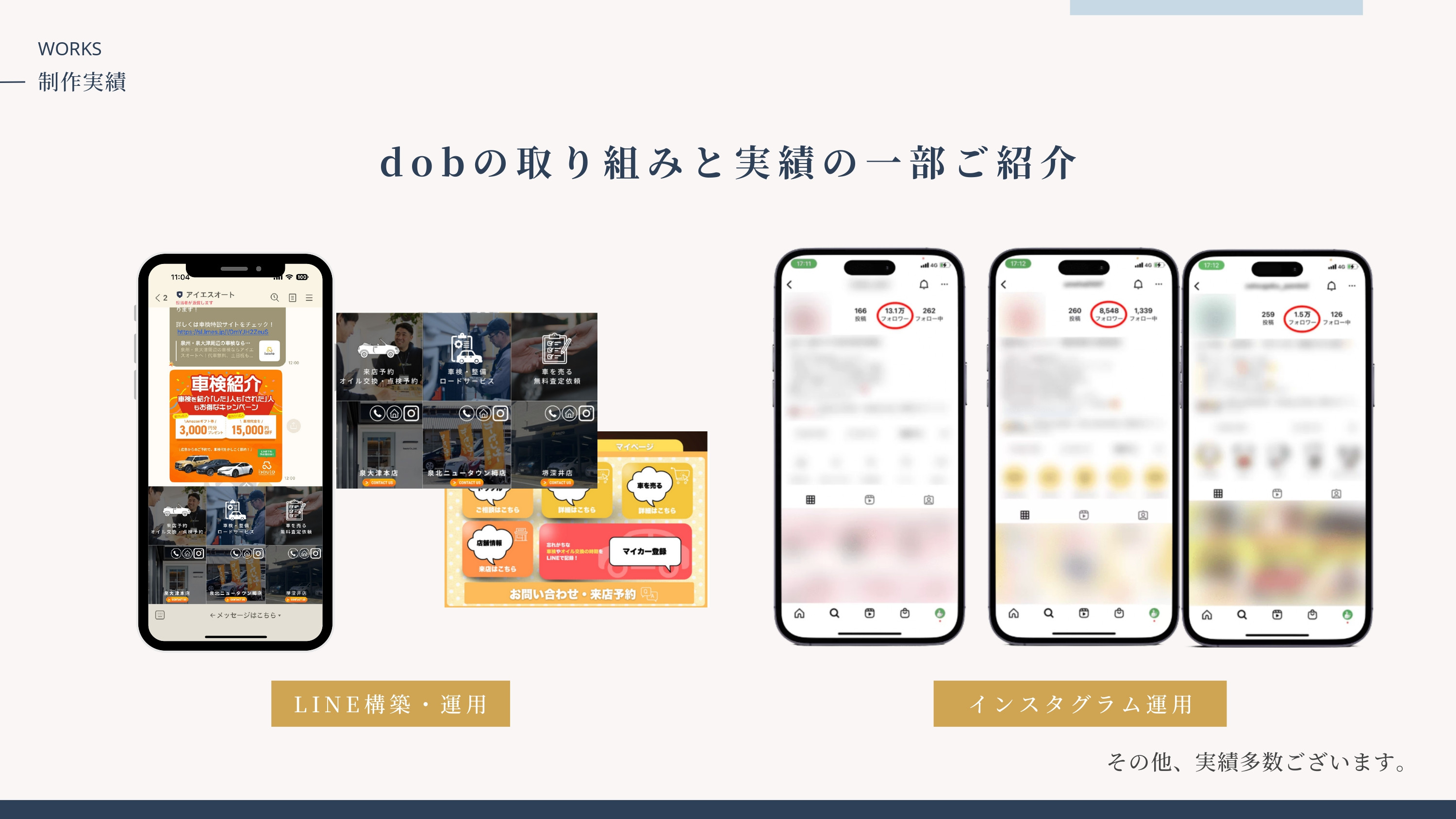 株式会社dob - サービス紹介資料 - {(5 + 1)}ページ目