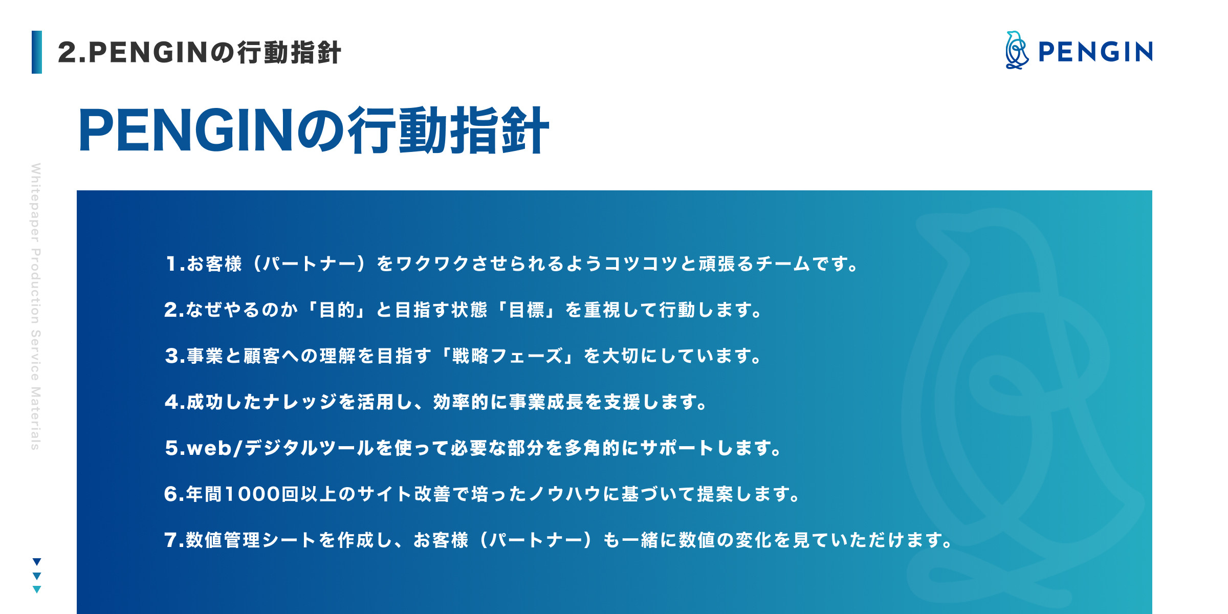 株式会社PENGIN - 会社概要資料 - {(4 + 1)}ページ目