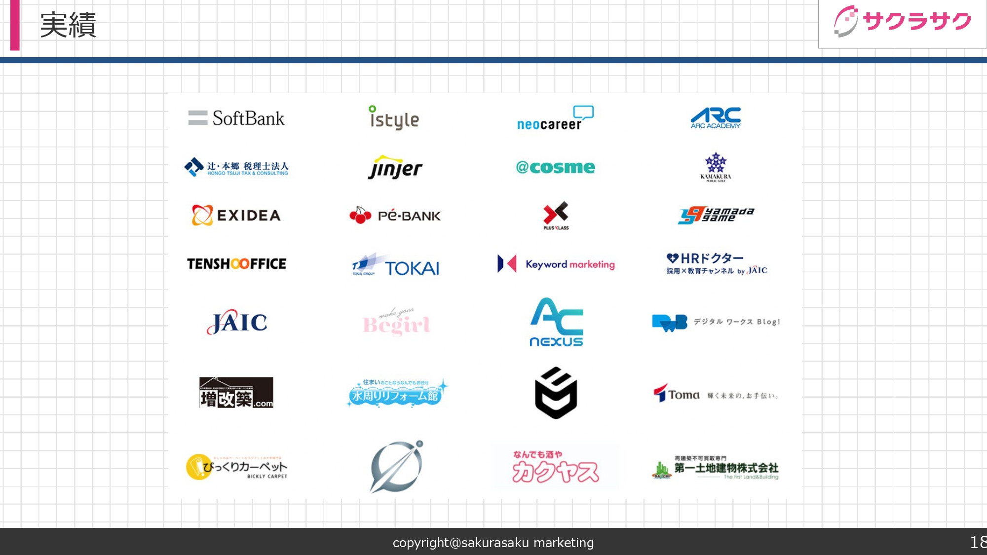 サクラサクマーケティング株式会社 - SEOコンサルティング資料 - {(17 + 1)}ページ目