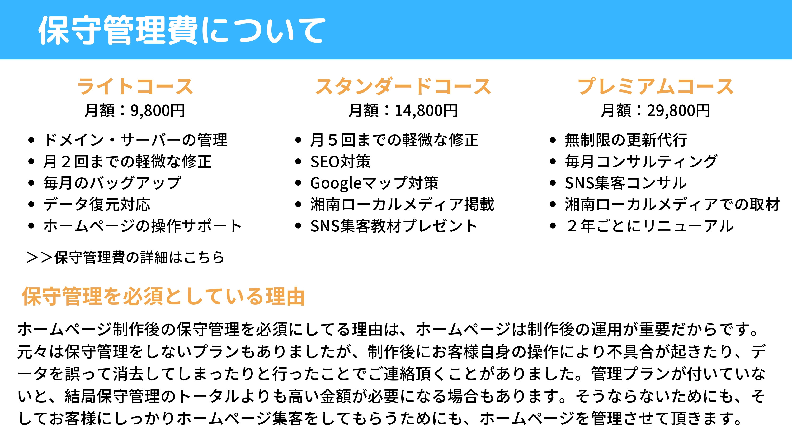 株式会社自給人 - ホームページ制作資料 - {(9 + 1)}ページ目