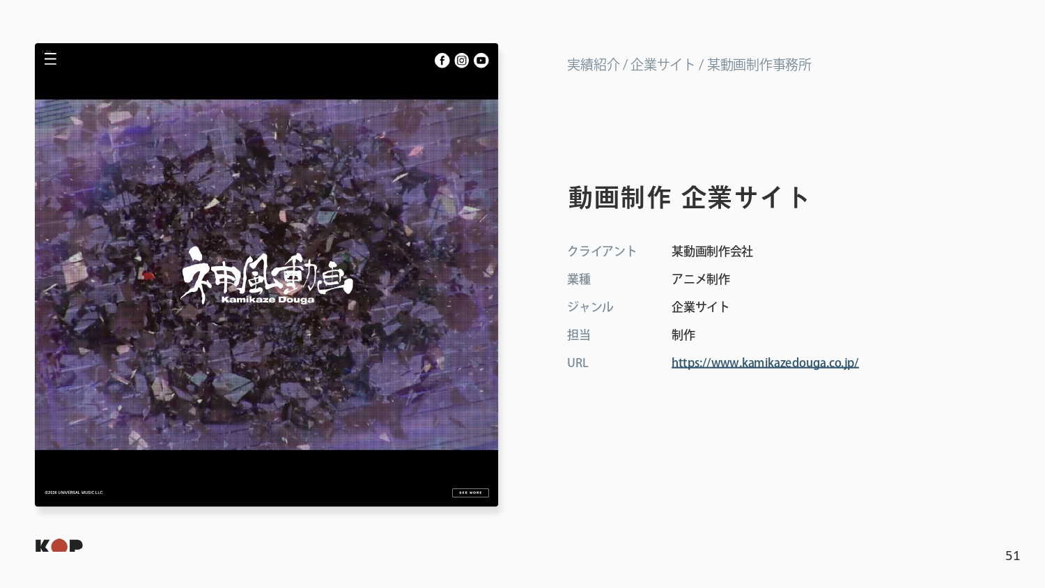 株式会社KOP - 会社資料 - {(50 + 1)}ページ目