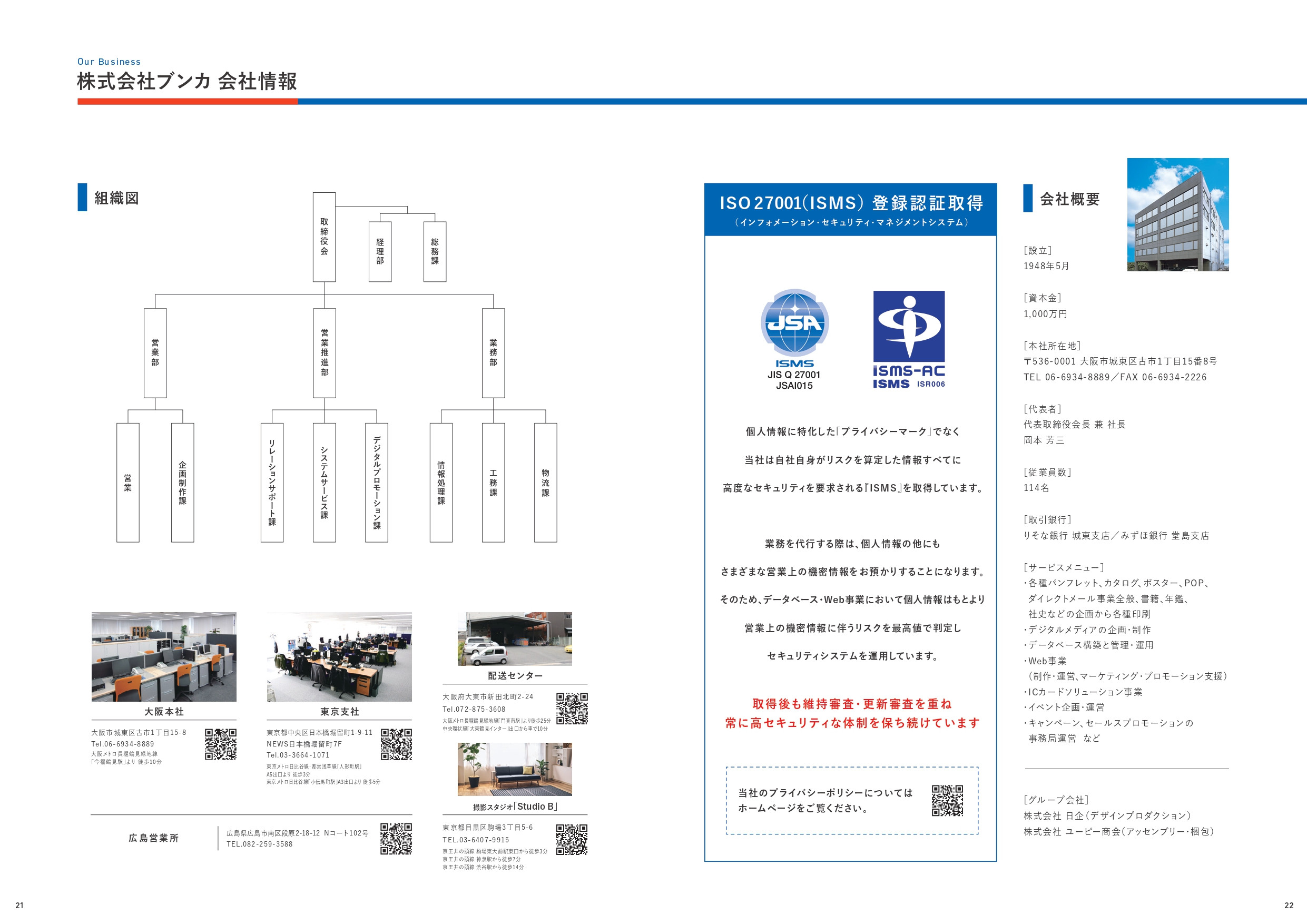 株式会社ブンカ - 会社案内 - {(11 + 1)}ページ目
