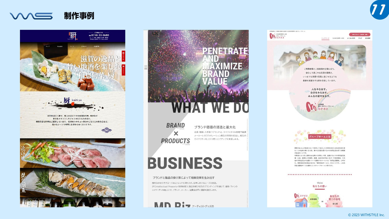 株式会社ウィズスタイル - 会社概要・サービス案内 - {(11 + 1)}ページ目