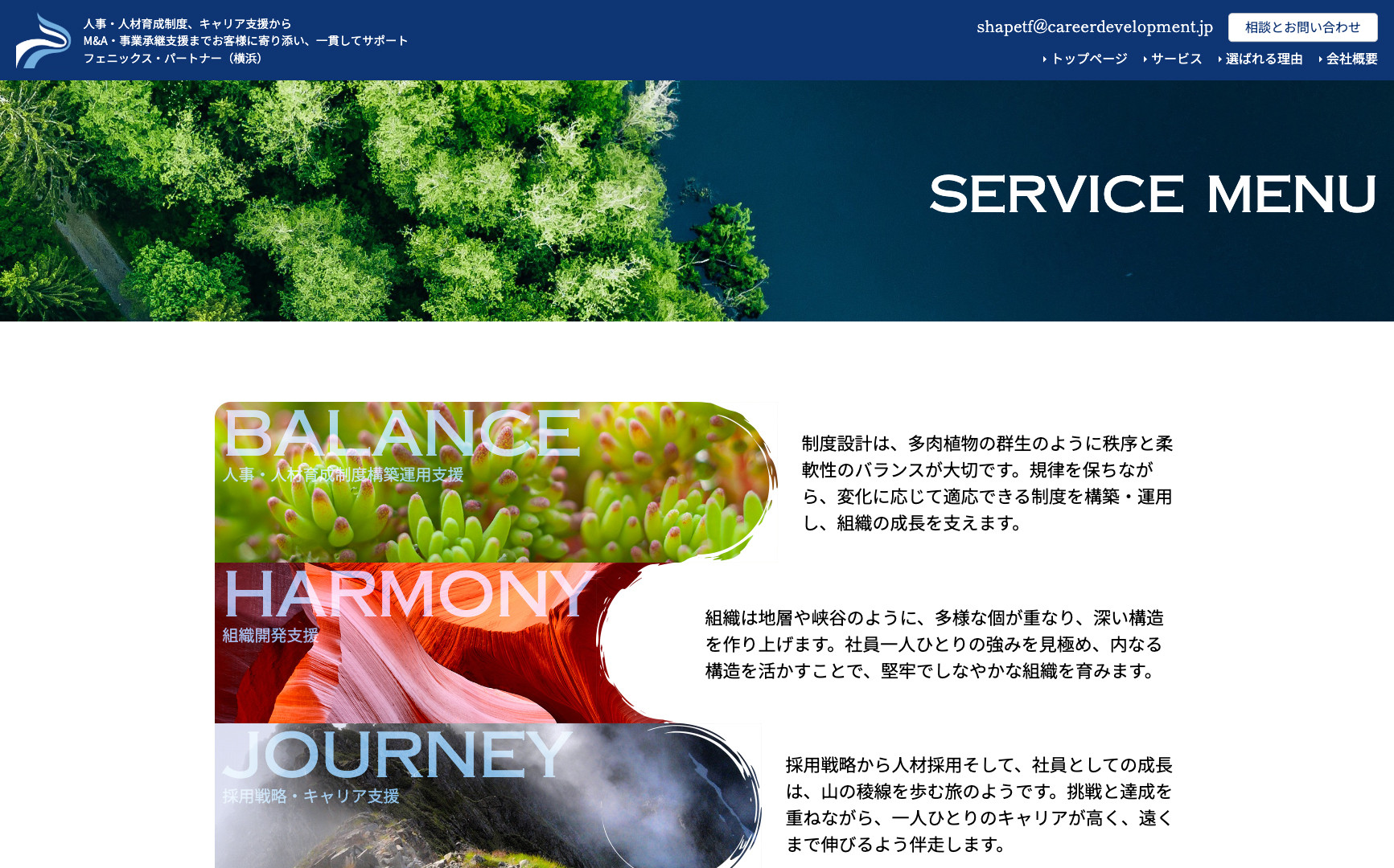 フェニックス・パートナー様のスクショ（PCトップページ）