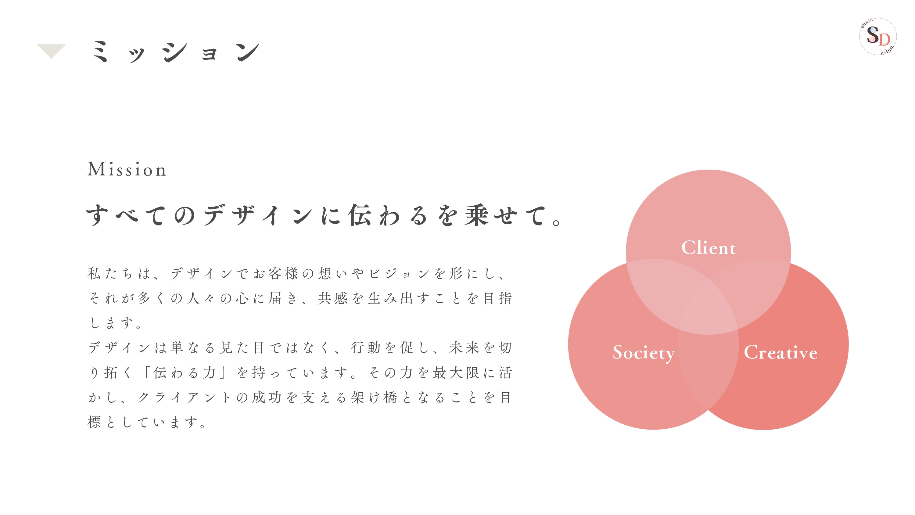 Sarana_Design. - 会社案内 - {(5 + 1)}ページ目