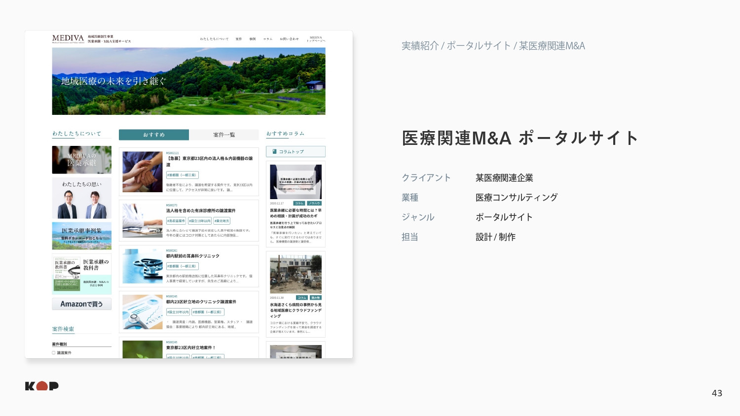 株式会社KOP - 会社資料 - {(42 + 1)}ページ目