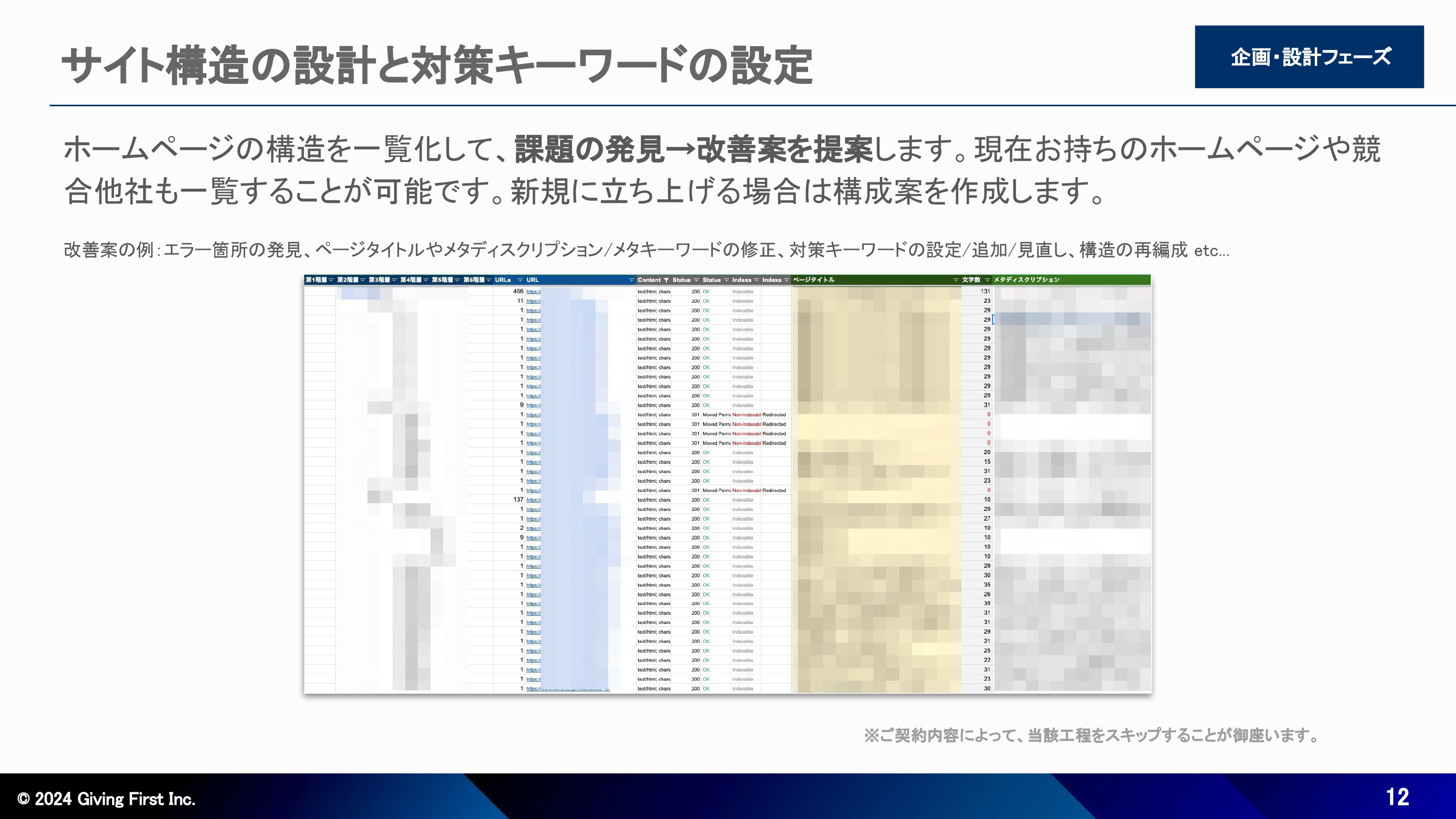 株式会社Giving First - Webサイト制作サービス紹介資料 - {(11 + 1)}ページ目
