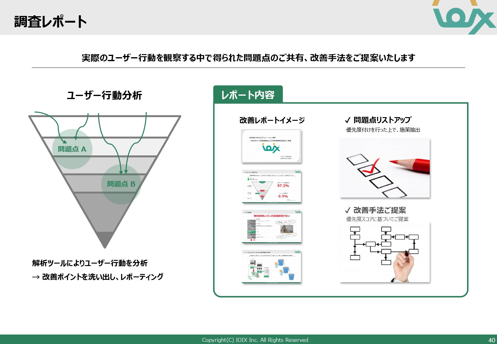 アイオイクス株式会社 - Webコンサルティングご提案資料(SEO・CRO) - {(40 + 1)}ページ目