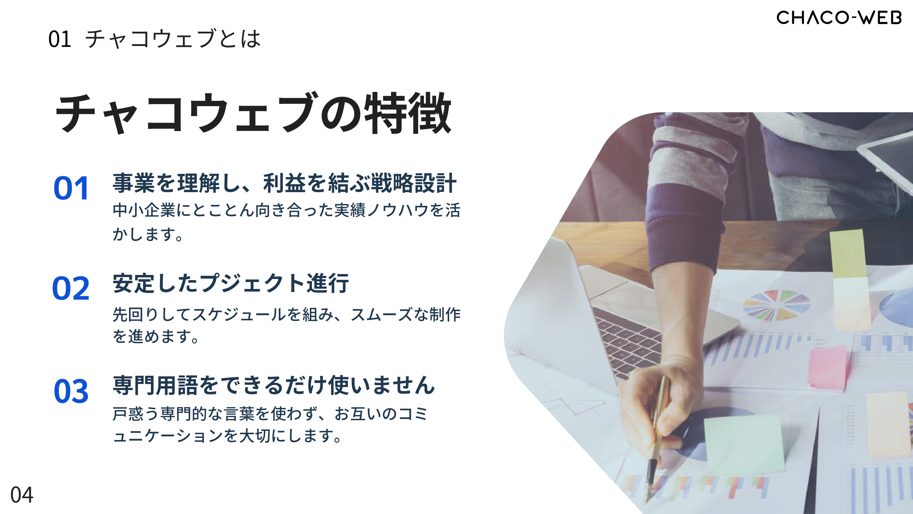 株式会社Cyber Cats(チャコウェブ) - チャコウェブサービス案内 - {(4 + 1)}ページ目