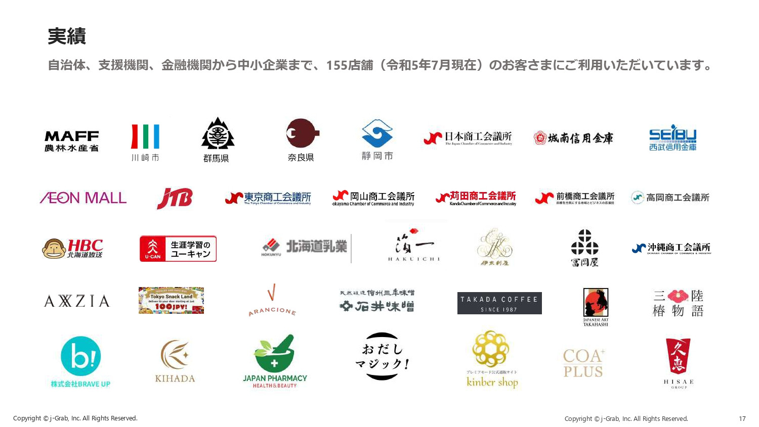 ジェイグラブ株式会社 - 越境EC出品代行サービス『j-Grab Mall』 - {(16 + 1)}ページ目