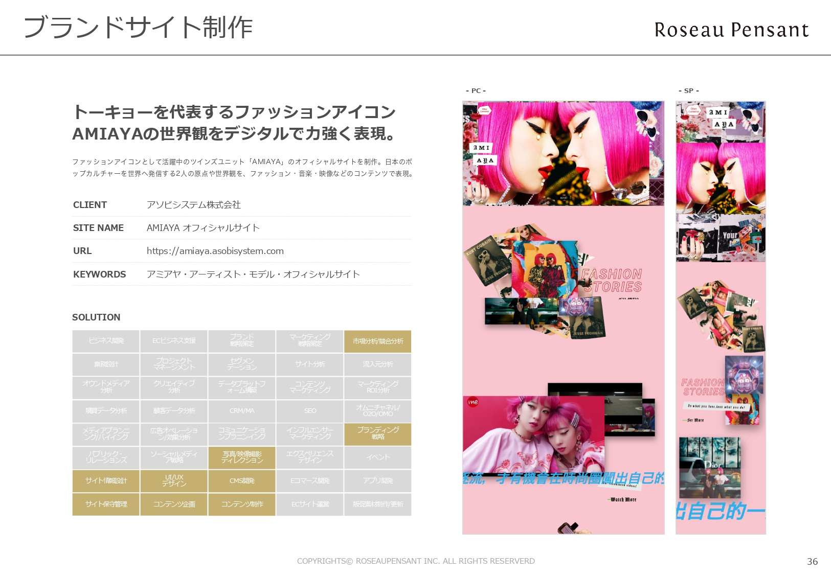 株式会社Roseau Pensant（ロゾパンサン） - 会社案内 - {(37 + 1)}ページ目