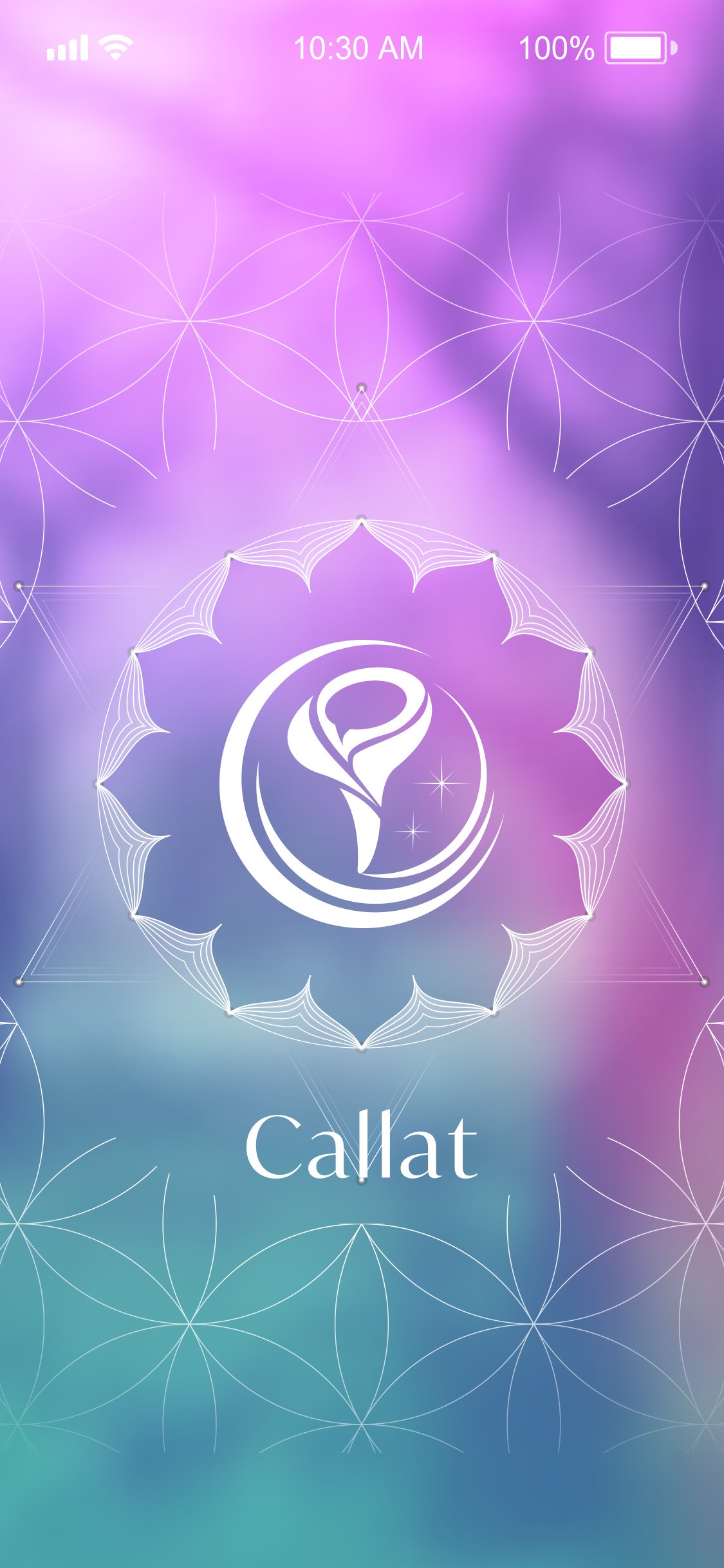 alicorn株式会社 占いアプリCallatのスクショ(SPトップページ)