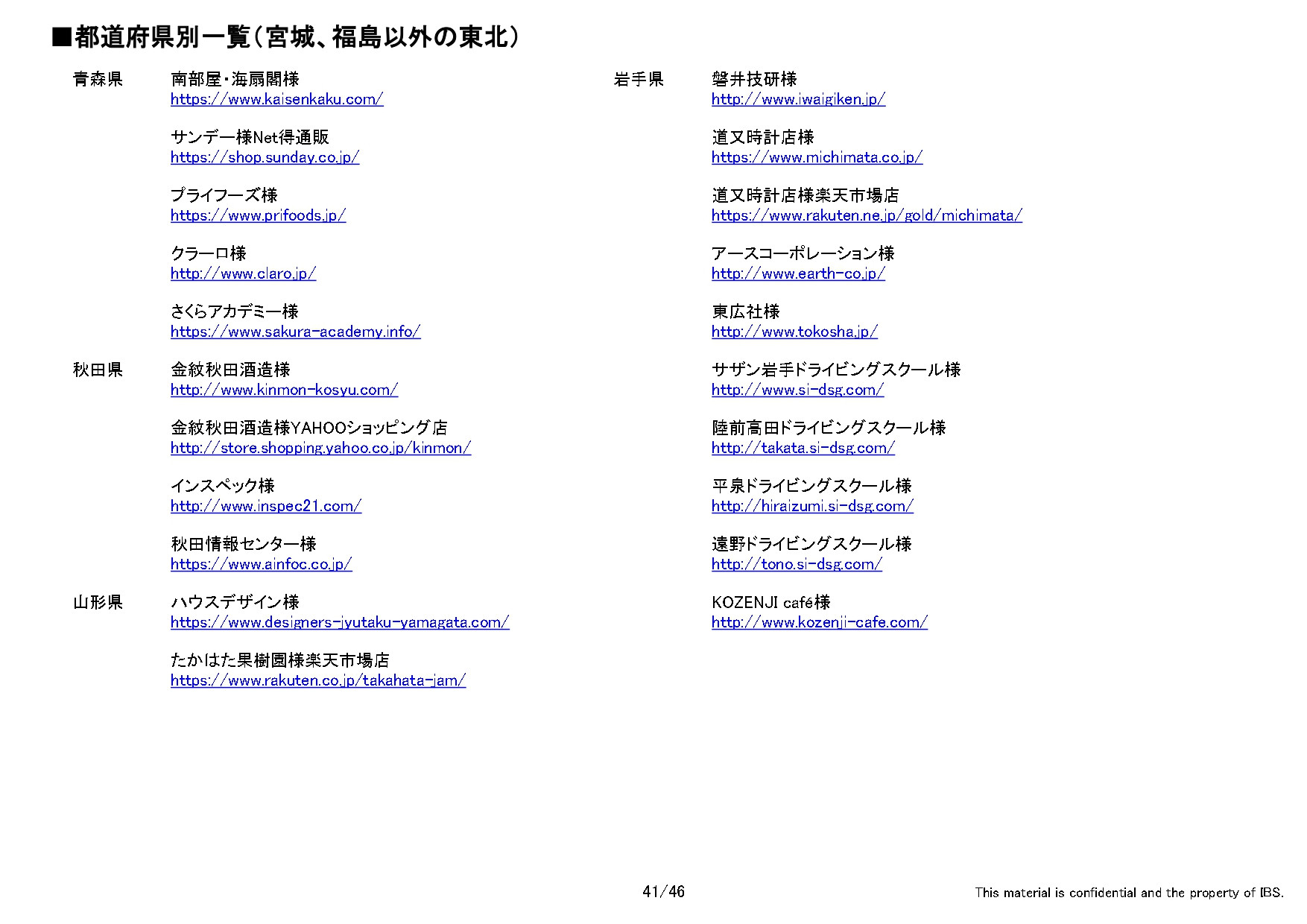 有限会社アイビーソリューション - アイビーソリューション制作実績（抜粋） - {(40 + 1)}ページ目