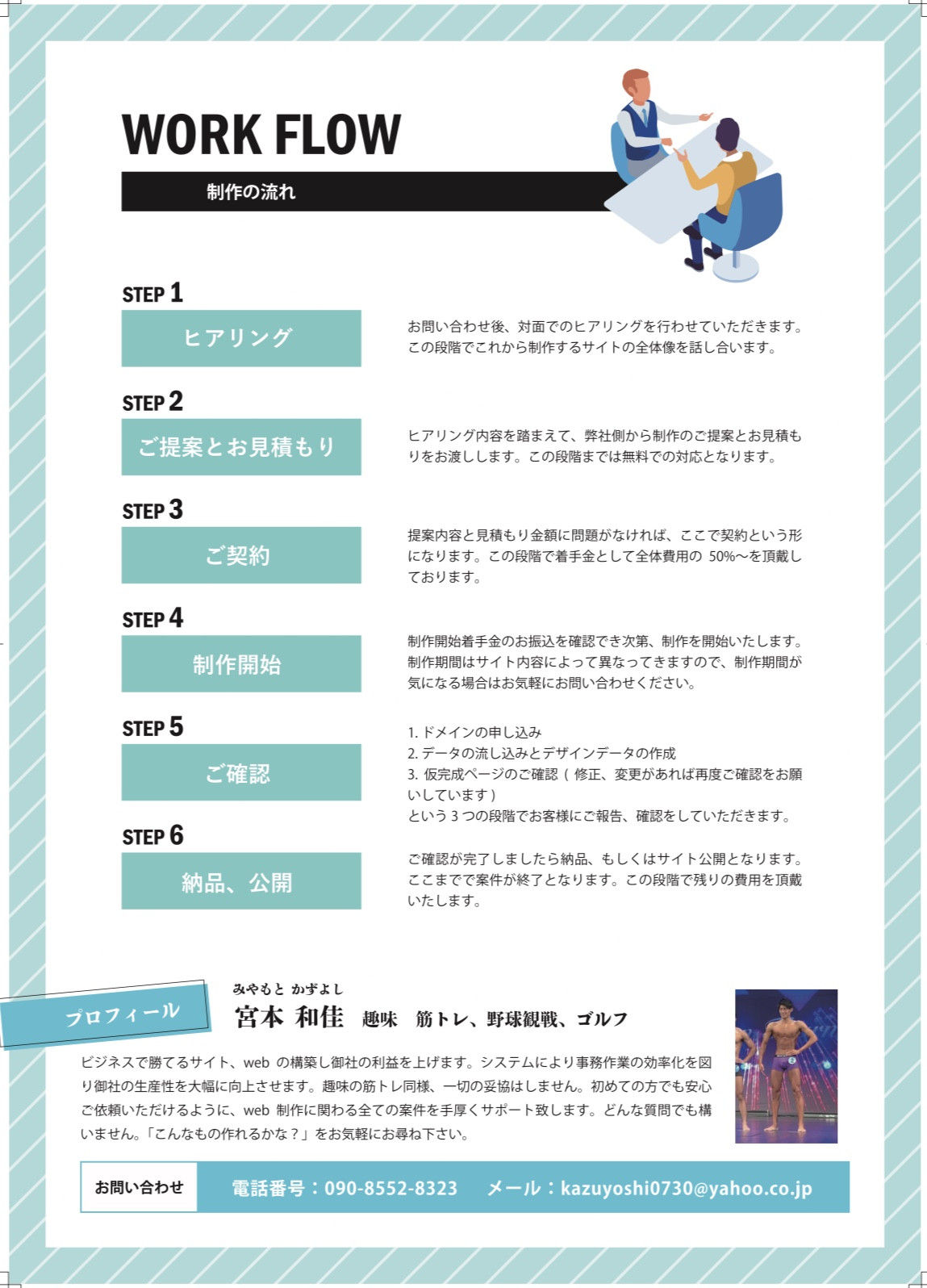 株式会社Miyamoto/ホームページ制作Miyamoto - 弊社サービス案内 - {(2 + 1)}ページ目
