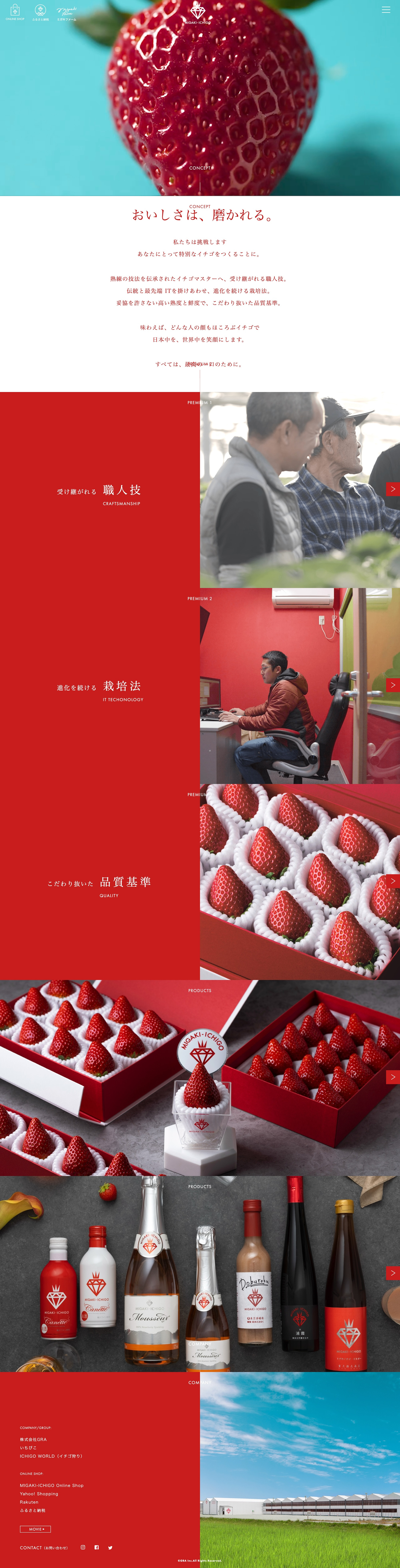 ミガキイチゴのスクショ(PCトップページ)