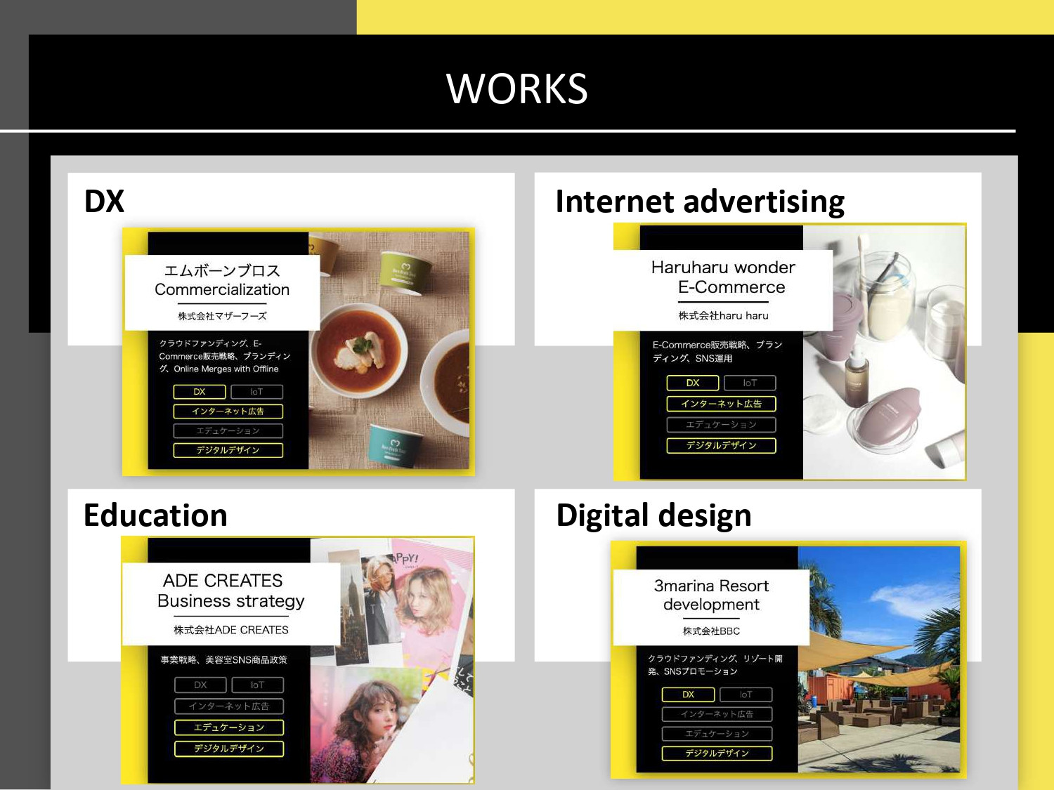 Bsidefunny株式会社 - 会社概要 - {(4 + 1)}ページ目