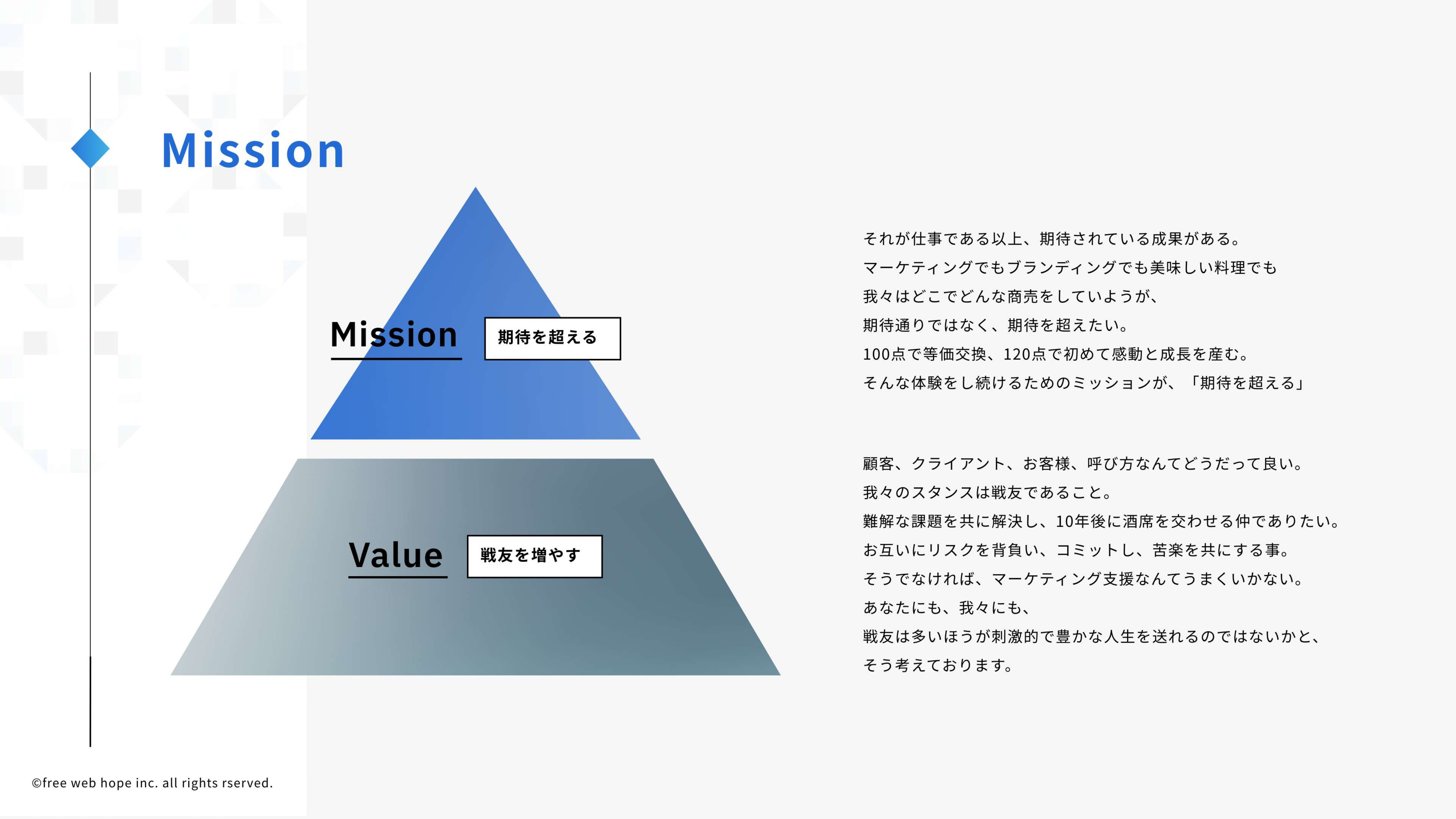 株式会社free web hope - 会社案内 - {(4 + 1)}ページ目