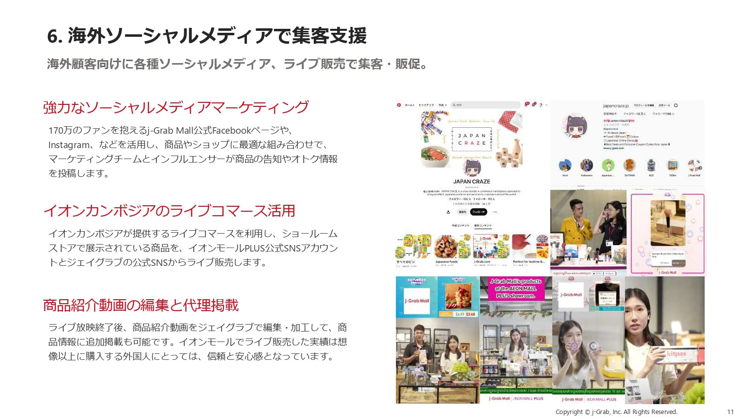 ジェイグラブ株式会社 - 越境EC出品代行サービス『j-Grab Mall』 - {(10 + 1)}ページ目