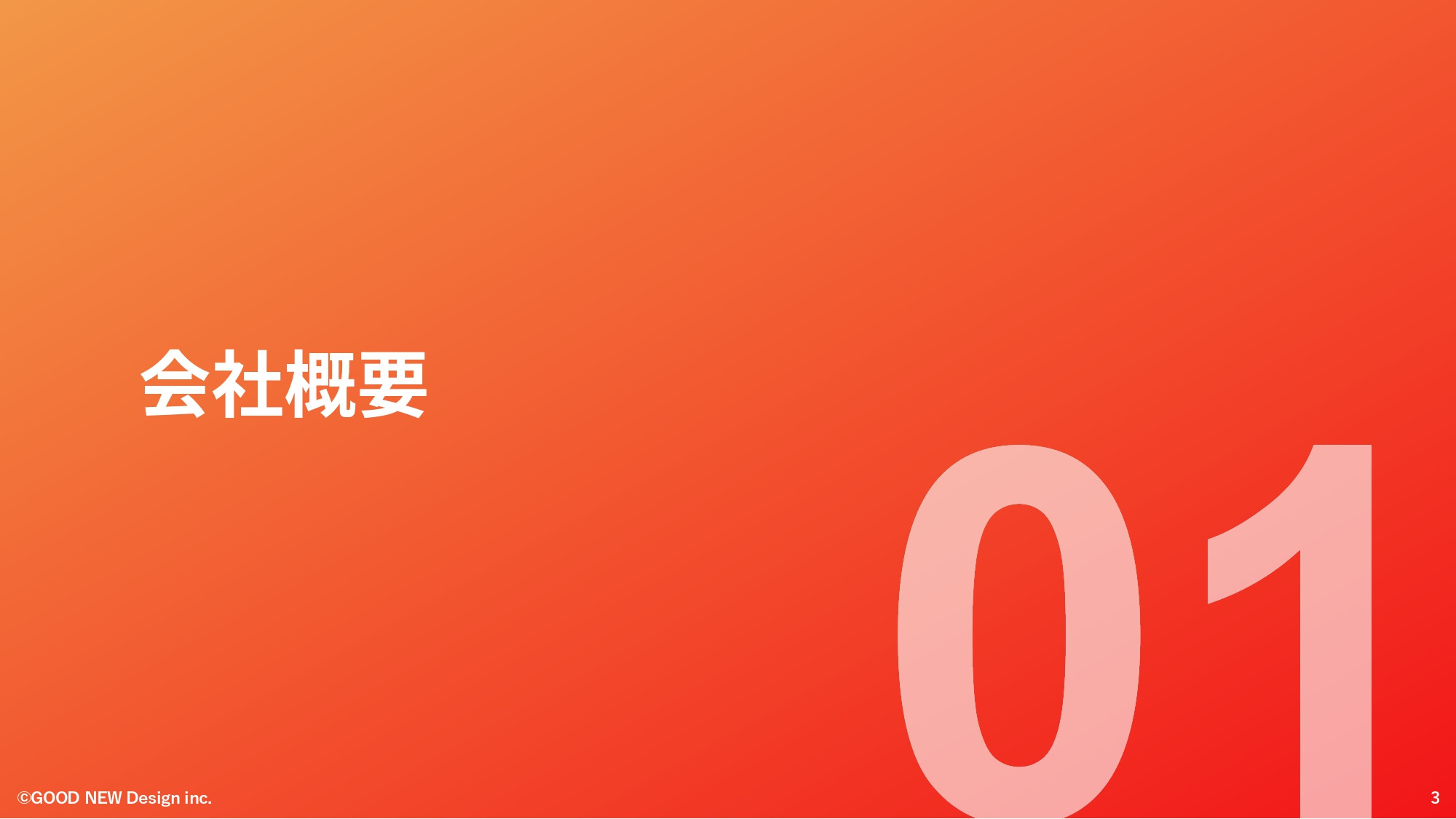 GOOD NEW Design株式会社 - 会社紹介資料 - {(2 + 1)}ページ目