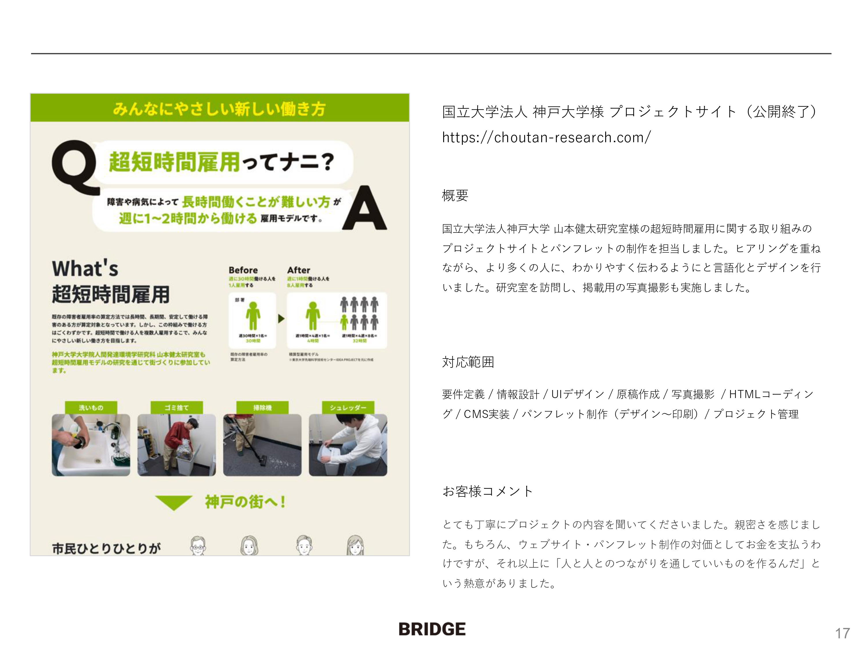株式会社ブリッジ - 株式会社ブリッジ会社案内 - {(14 + 1)}ページ目