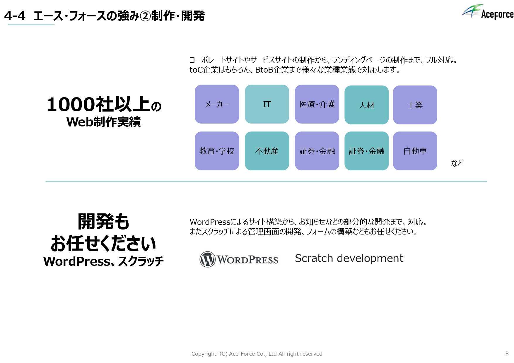 株式会社エース・フォース - 会社概要 - {(7 + 1)}ページ目