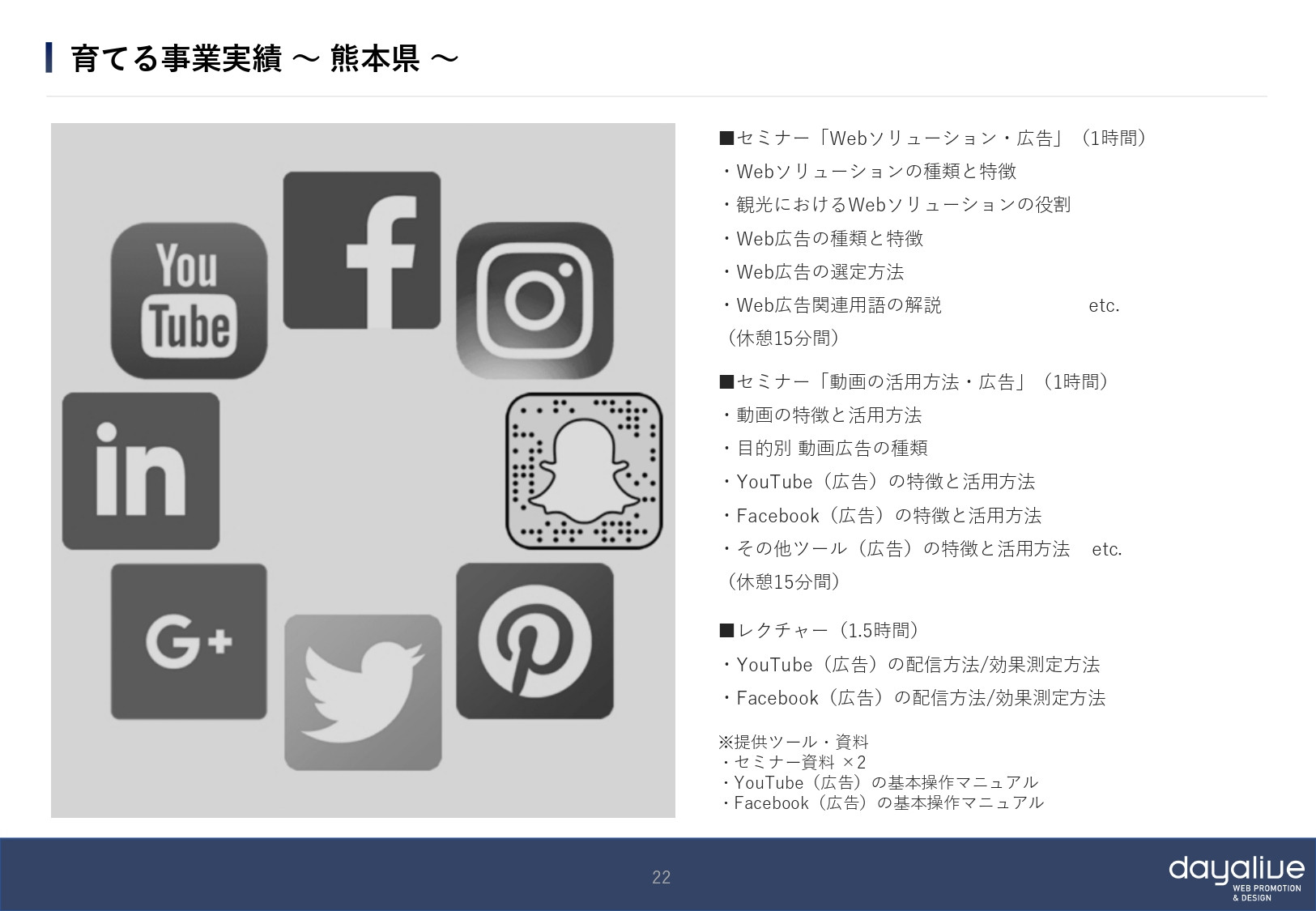 株式会社デイアライブ - 会社概要 - {(21 + 1)}ページ目