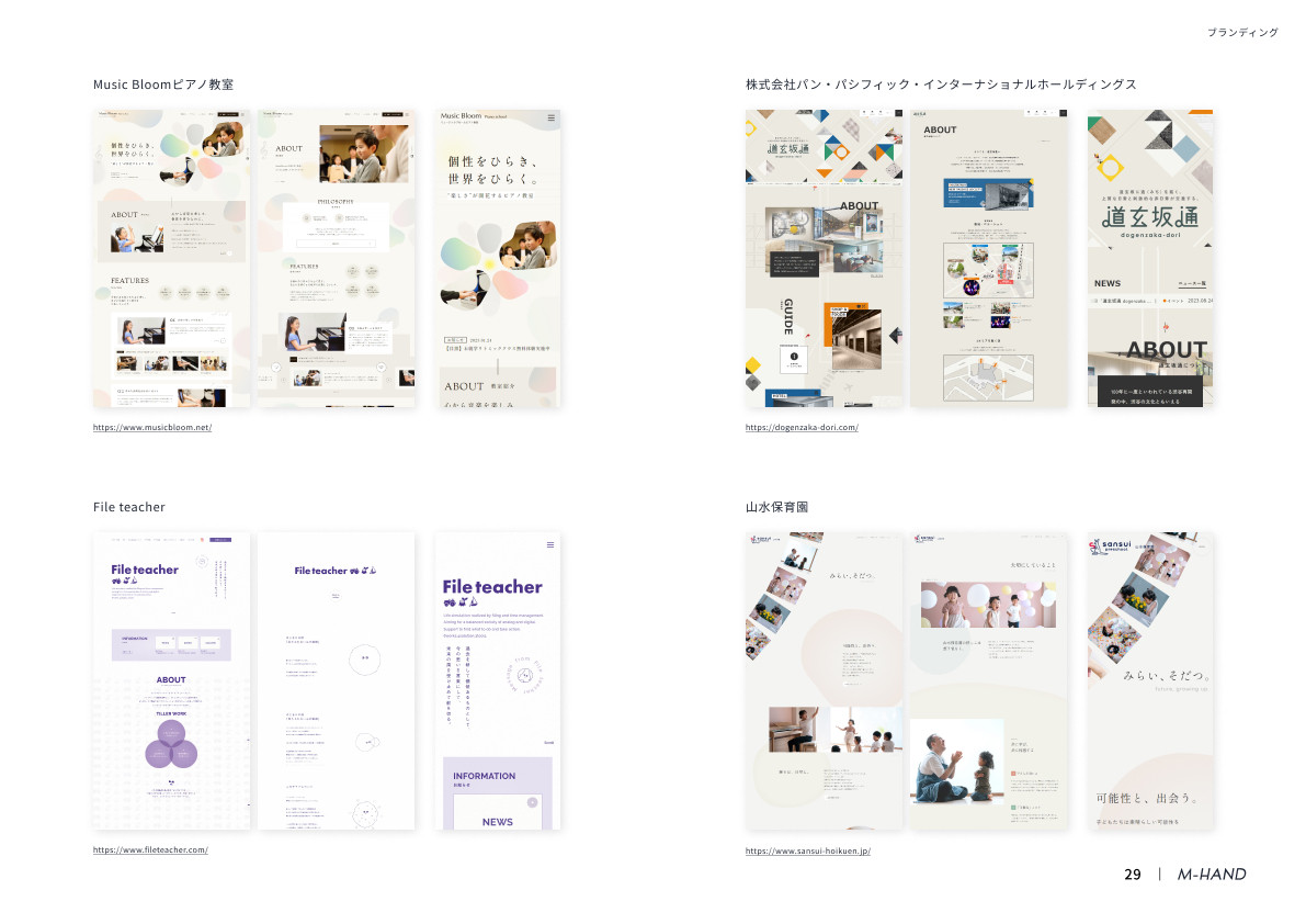 株式会社エムハンド - 会社案内 - {(29 + 1)}ページ目