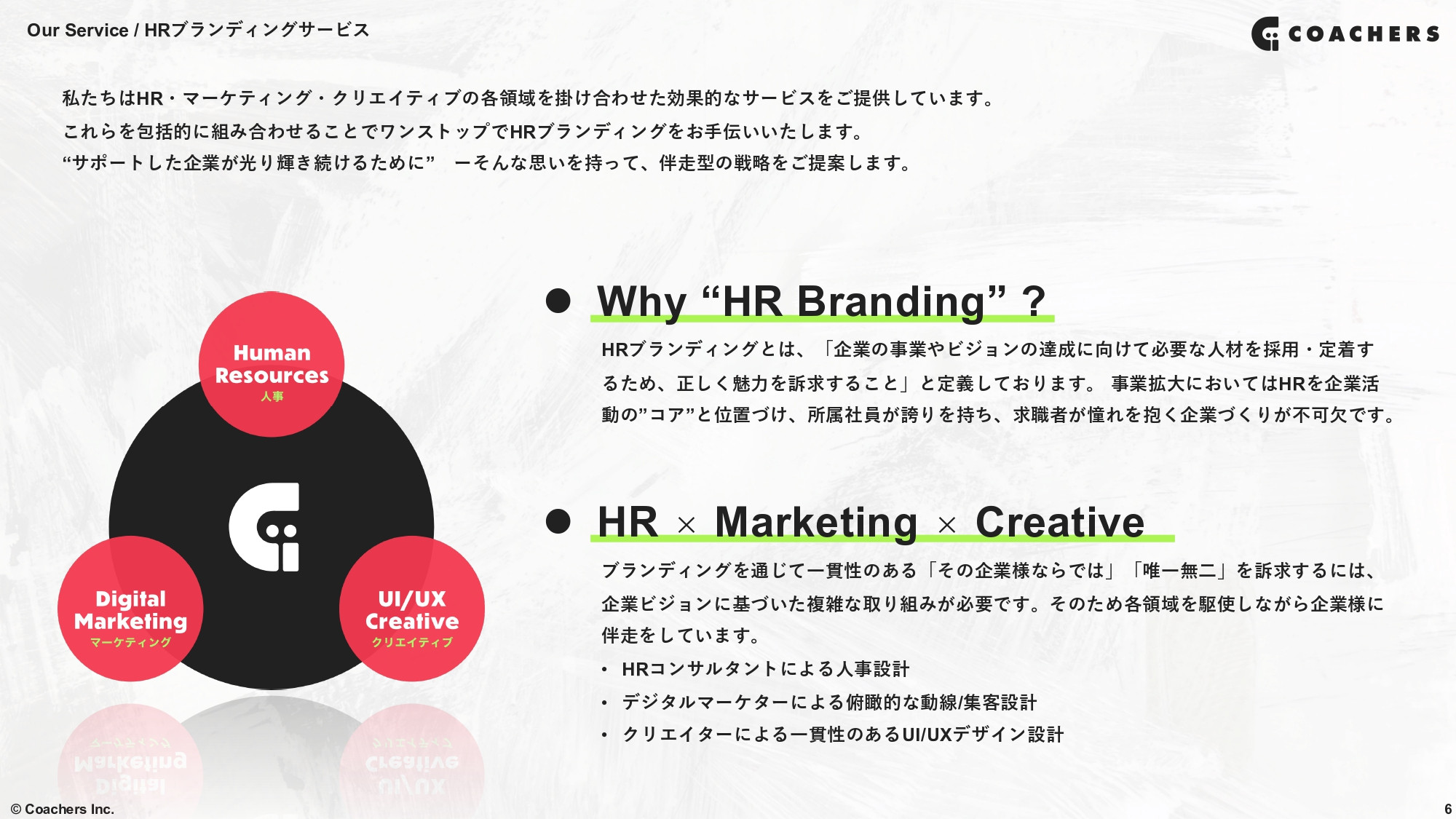 株式会社Coachers - Coachers会社概要 - {(4 + 1)}ページ目