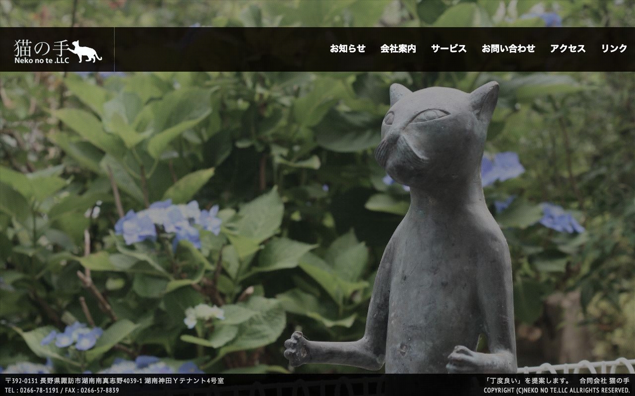 諏訪憲二 花を持つ猫ちゃん