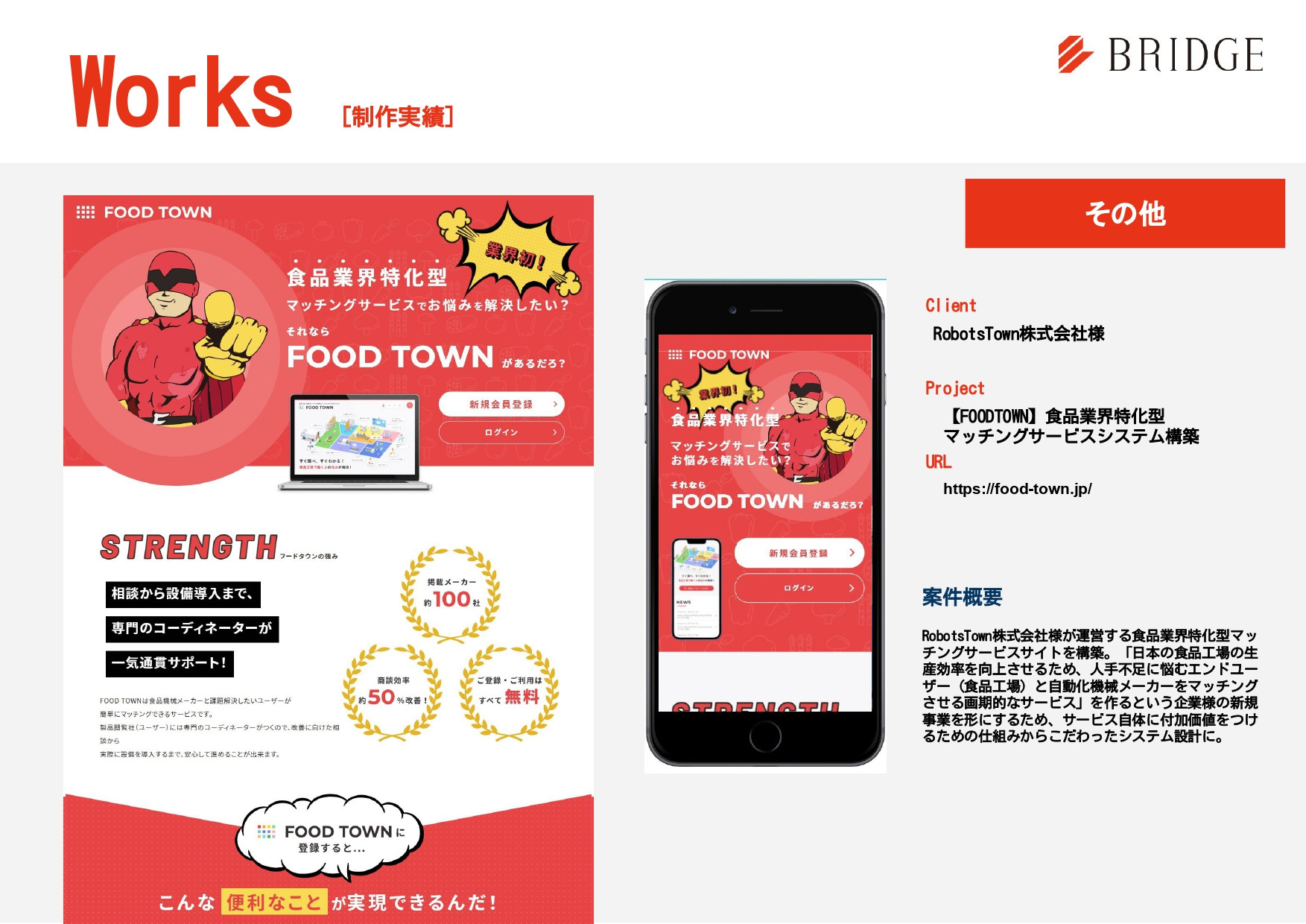 株式会社ブリッジコーポレーション - 実績紹介 - {(30 + 1)}ページ目
