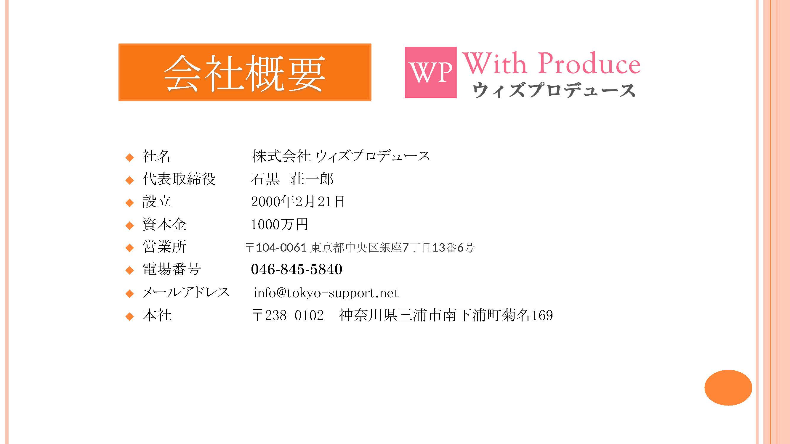 株式会社ウィズプロデュース - 法人向けホームページホームページ制作　プレミアムプラン - {(4 + 1)}ページ目