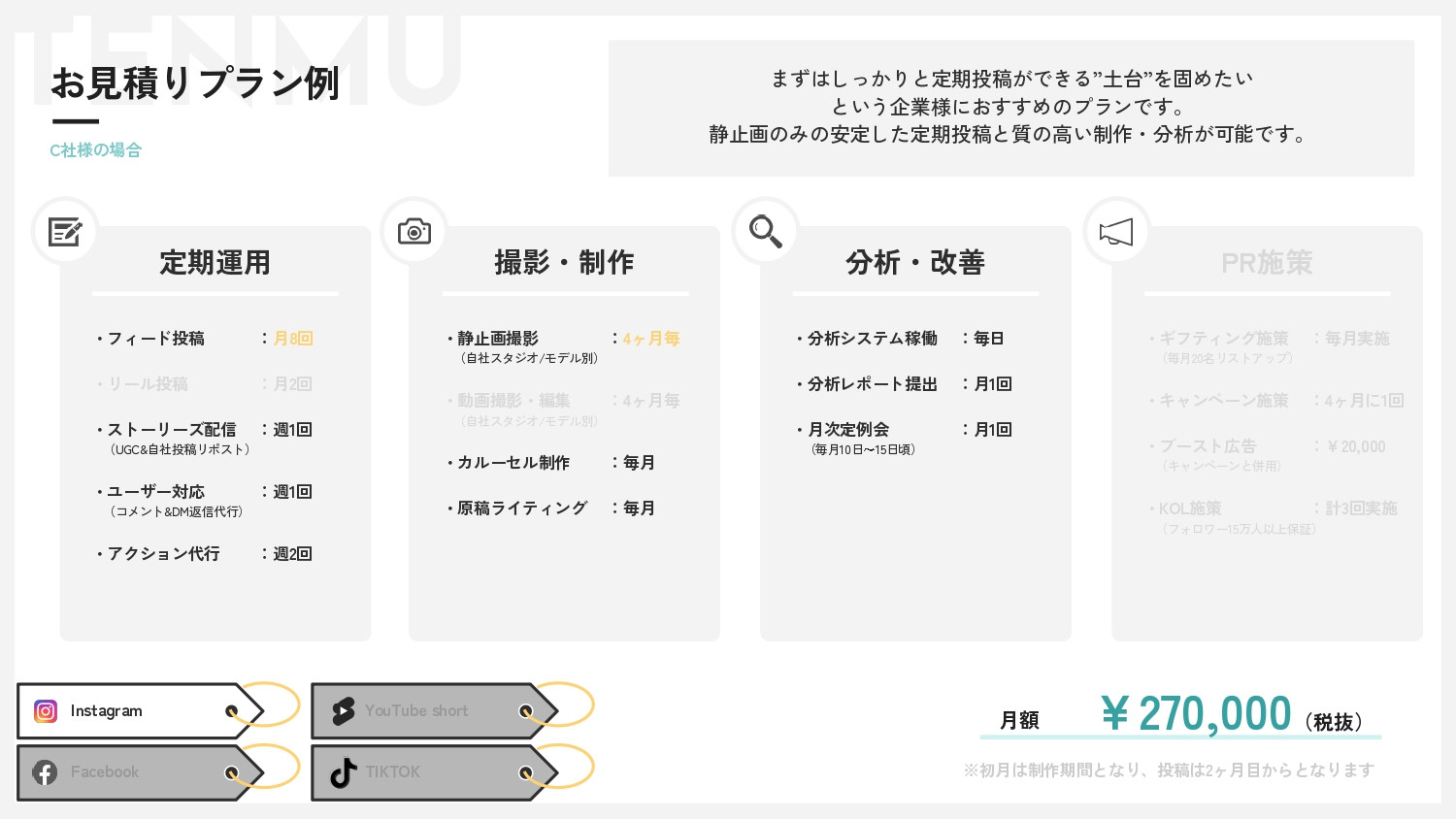 株式会社Tenmu - サービス資料 - {(24 + 1)}ページ目