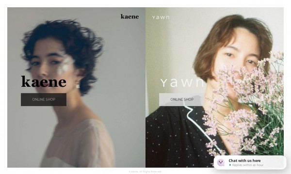 Kaene/Yawn【Shopifyを用いたブランド公式ECストア】