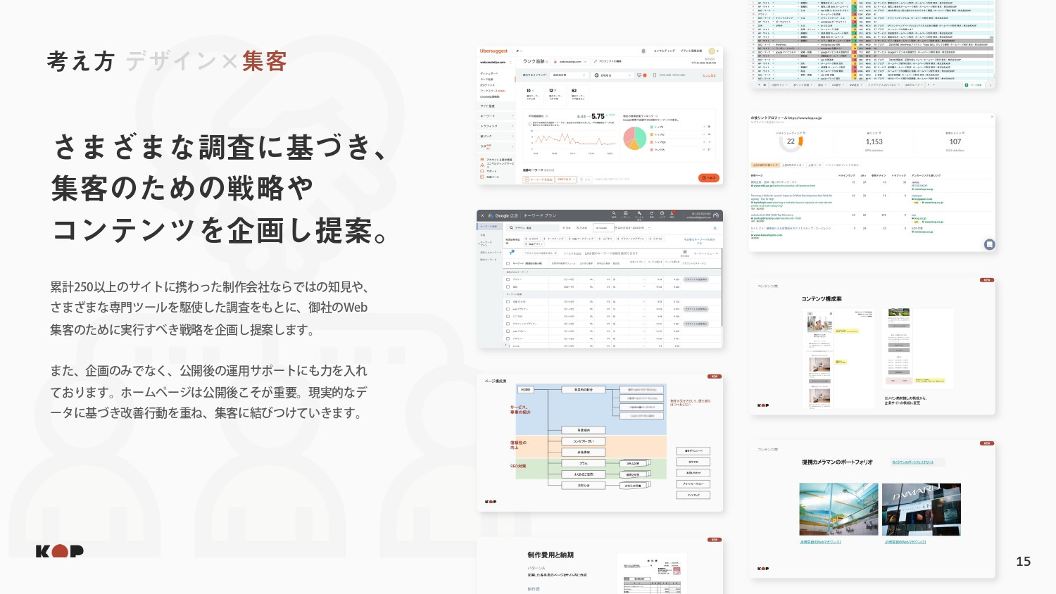 株式会社KOP - 会社資料 - {(14 + 1)}ページ目