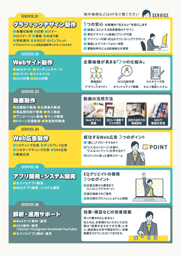 株式会社EQクリエイト - 事業紹介 - {(2 + 1)}ページ目