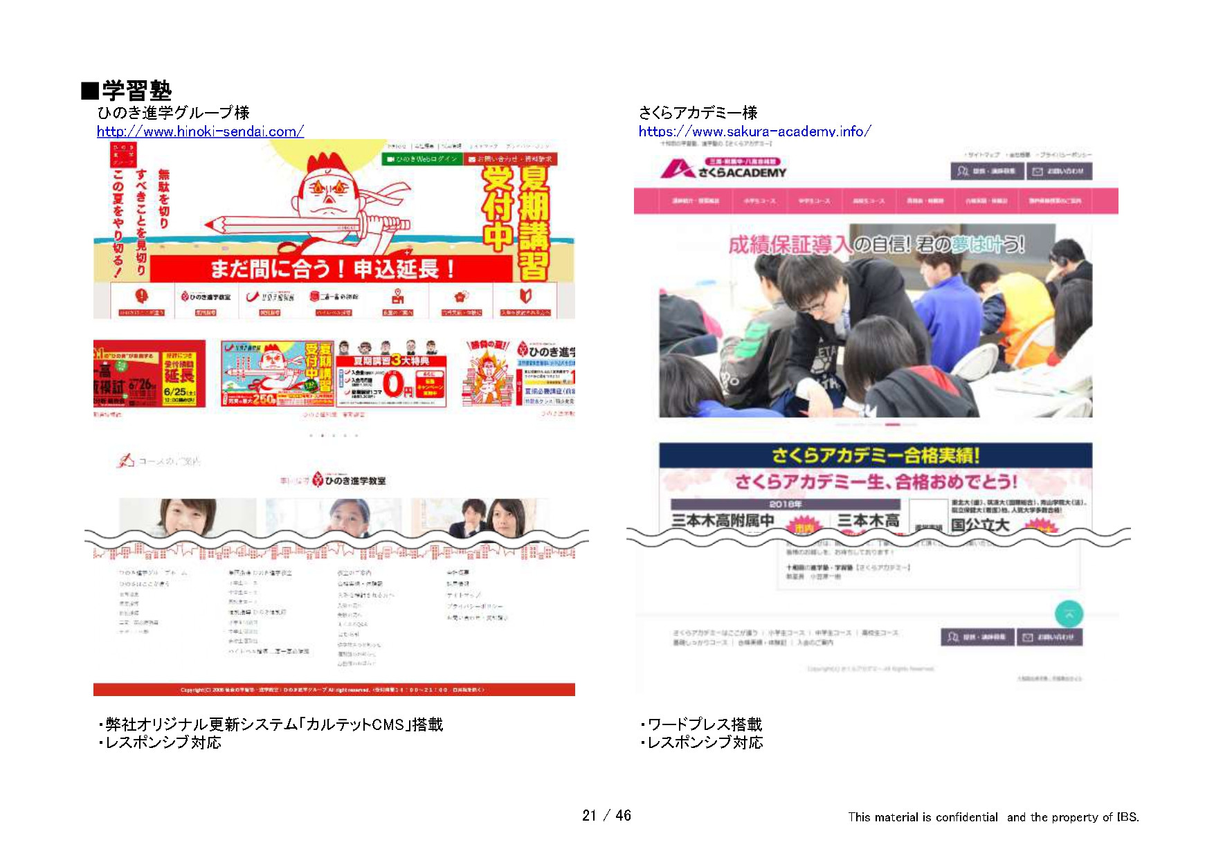 有限会社アイビーソリューション - アイビーソリューション制作実績（抜粋） - {(20 + 1)}ページ目